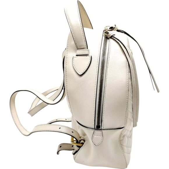 283630BG (X6) Gucci Backpack Bag White Leather - Picture 2 of 9